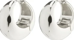 IOANNA recycled chunky hoops silver-plated