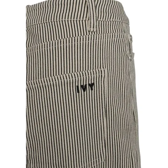 IVY-Augusta Long Shorts Wash Black Sailor Stripe