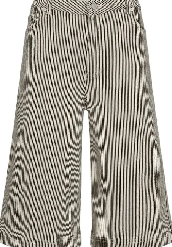 IVY-Augusta Long Shorts Wash Black Sailor Stripe