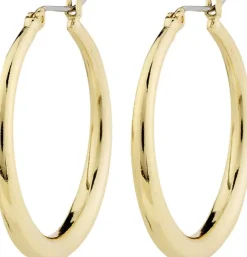 JORUN hoop earrings gold-plated
