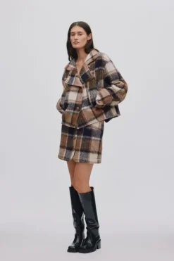 Jumbo check jacket - Ehsan