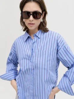 JXJAMIE LS RELAXED POPLIN SHIRT WVN