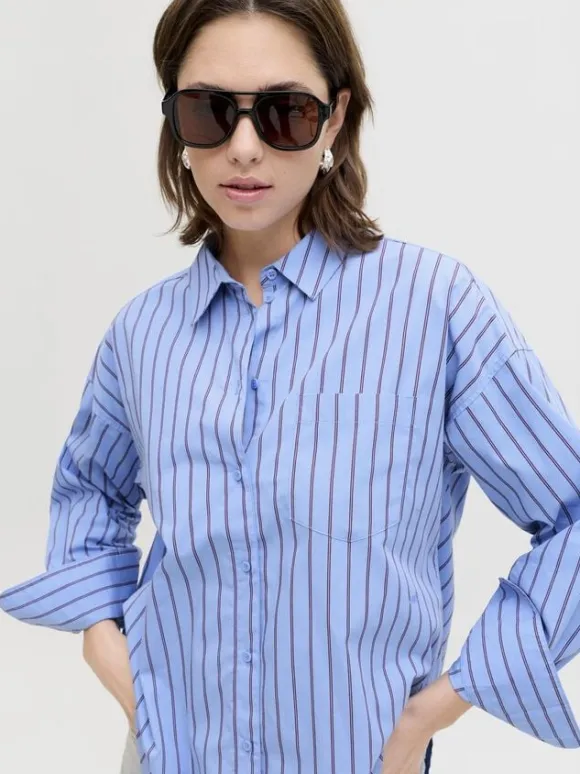 JXJAMIE LS RELAXED POPLIN SHIRT WVN