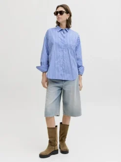 JXJAMIE LS RELAXED POPLIN SHIRT WVN