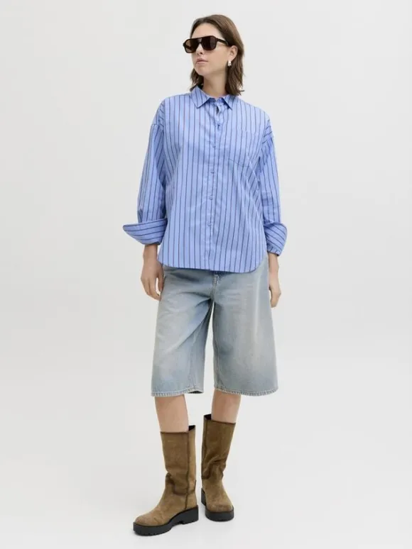 JXJAMIE LS RELAXED POPLIN SHIRT WVN