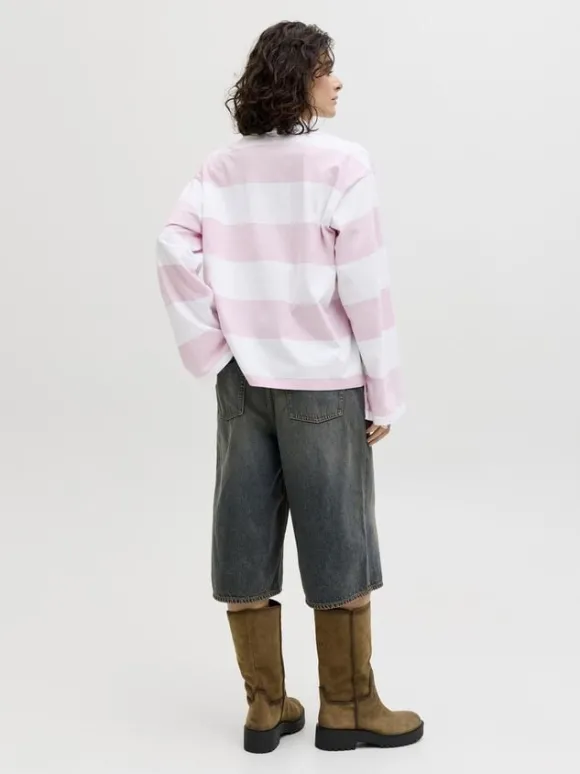 JXVILMA LS STRIPE POLO JRS
