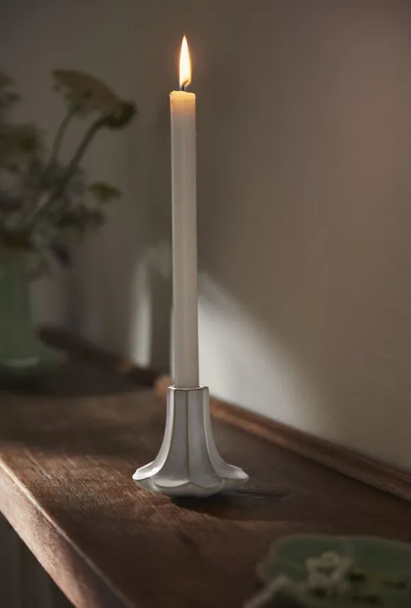 Kantarel Lysestage H10 cm sand