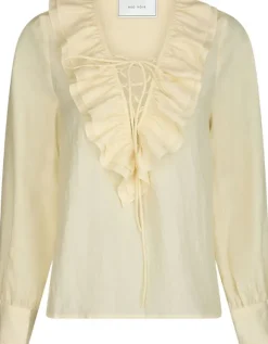 Katarina Crepe Ruffle Blouse