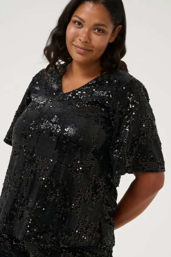KCnicoleen Sequin Blouse