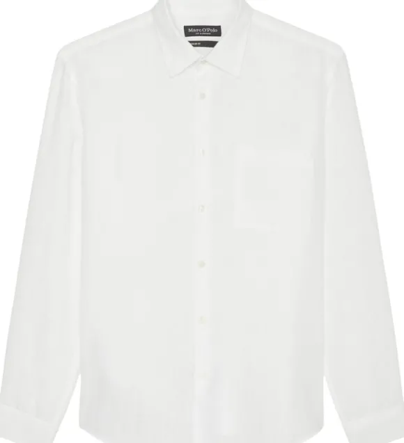 Kent collar, long sleeves, one rect