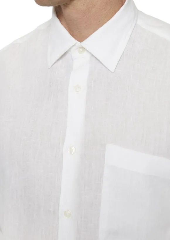 Kent collar, long sleeves, one rect