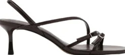 Kitten heel sandals with straps
