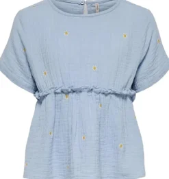 KMGTHYRA SS EMB FRILL TOP WVN