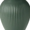 Knabstrup vas H 12. 5 cm ripple mat celadon green