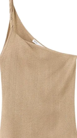 Knit asymmetric top