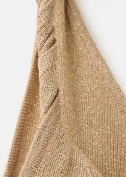 Knit asymmetric top