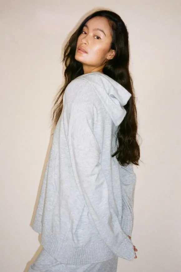 Knit lounge over size hoodie - Hele