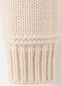 Knitted jacket with polo collar