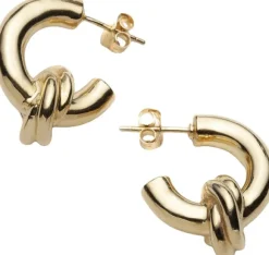 Knot Hoops Earrings