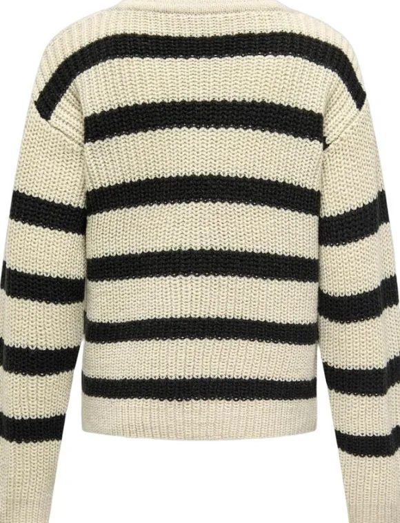 KOGJUSTY L/S STRIPE PULLOVER KNT NO