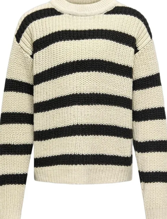KOGJUSTY L/S STRIPE PULLOVER KNT NO