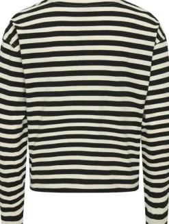 KOGLIVINA L/S O-NECK STRIPE TOP JRS