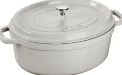 La Cocotte Gryta 37 cm / 8 l, Oval, White Truffle, Gjutjärn
