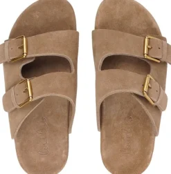 LAMIA - SOFT SUEDE SANDAL / RUBBER SOLE