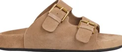 LAMIA - SOFT SUEDE SANDAL / RUBBER SOLE
