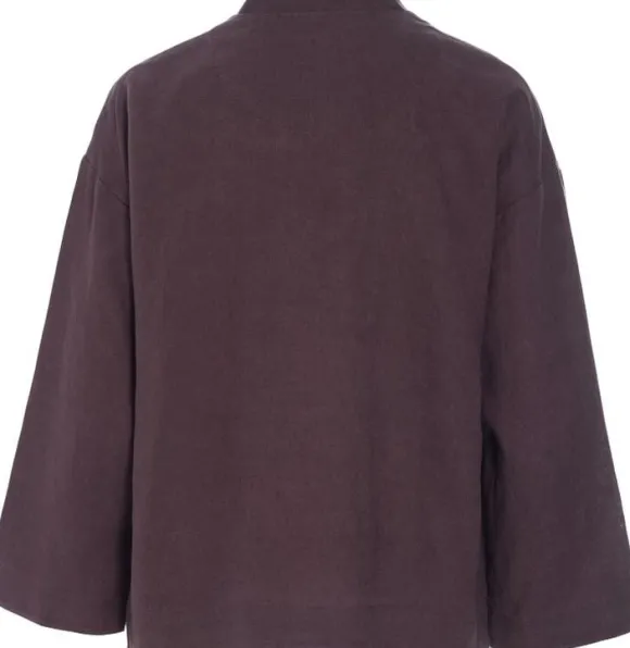 Lazy linen jakke med krave