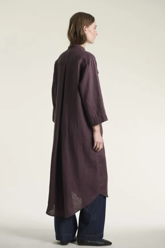 Lazy linen skjortekjole