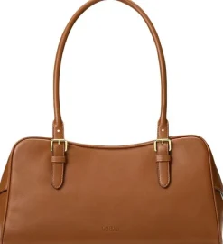 Leather Large Marcy Zip Satchel