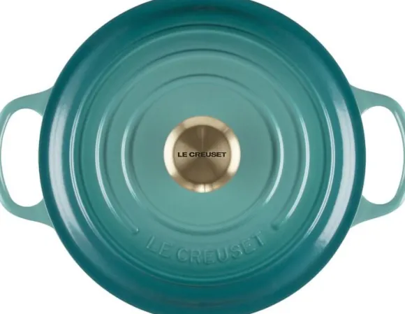 Le Creuset Signature støbejern rund gryde 24cm Bleu Riviera