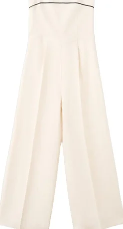 Linen bandeau jumpsuit