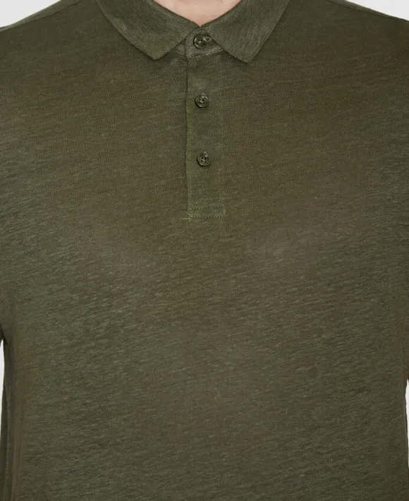 Linen polo - GOTS/Vegan