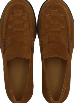 Loafer med fletdetalje