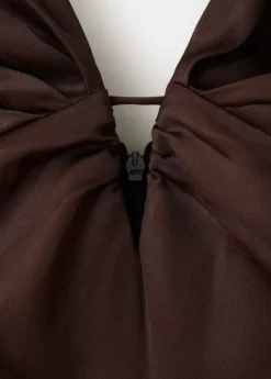 Long jumpsuit with V-neck