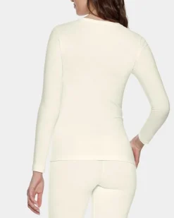 Long sleeve T-shirt O neck Wool Lyocell