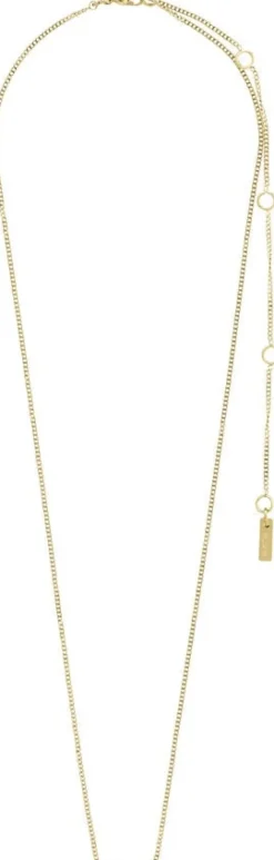 LOVE recycled necklace gold-plated