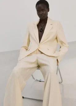 Low-rise lyocell trousers