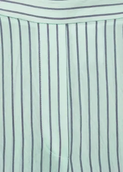 Low-rise striped pants