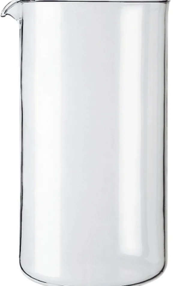 Løst glas til 8 kop kaffebrygger, dia 9. 6 cm, H 18 cm