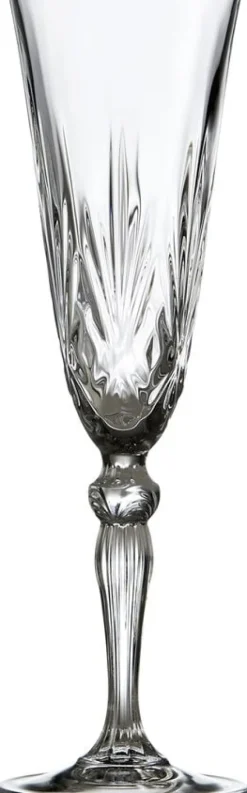 Lyngby Glas Krystal Melodia Champagneglas 16 cl 4 st Klar
