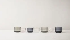 Lyngby tealight holder glas blå
