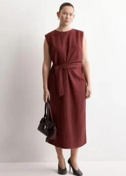 Lyocell dress with knot detail