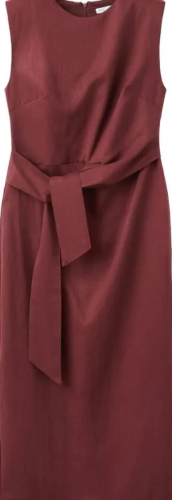 Lyocell dress with knot detail