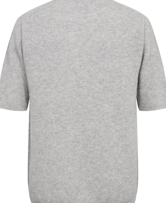 Mads 6 Rib strik t-shirt - 100% Cashmere
