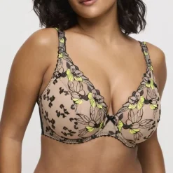 Manali half padded plunge bra