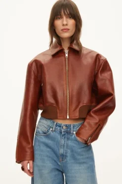 Marilyn Leather bomber
