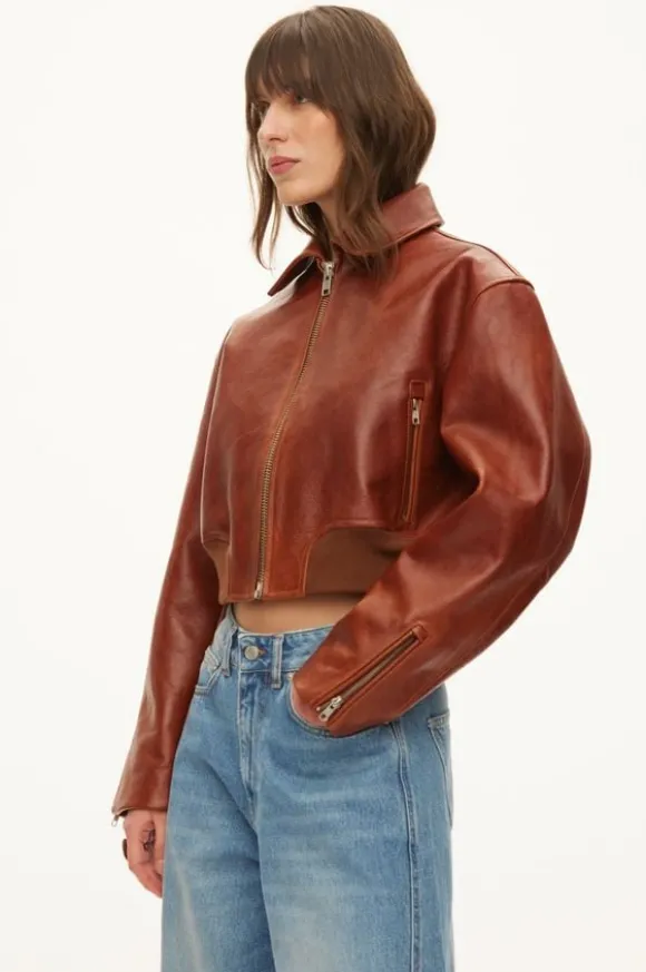 Marilyn Leather bomber